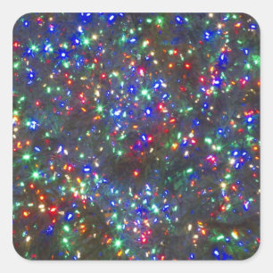 Adesivo Quadrado Luzes de Natal, Portland, Oregon