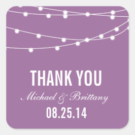 Adesivo Quadrado Luzes de string | Autocolantes