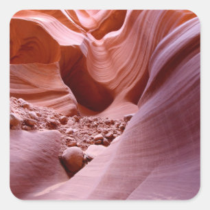 Adesivo Quadrado luzes e rochas no canyon