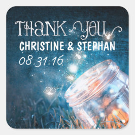 Adesivo Quadrado luzes noturnas velas de casamento