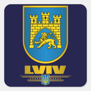 Adesivo Quadrado Lviv COA
