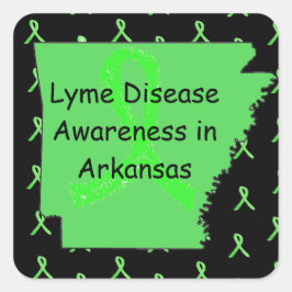Adesivo Quadrado Lyme Disease in Arkansas Stickers