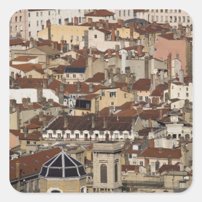 Adesivo Quadrado Lyon, França (Frente)