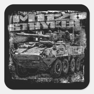 Adesivo Quadrado M1128 Stryker Mobile Gun System
