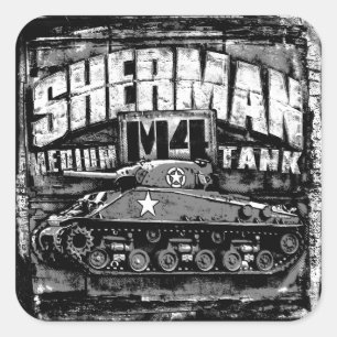 Adesivo Quadrado M4 Sherman