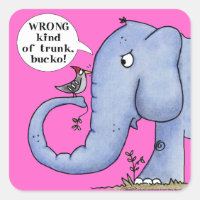 Má compreensão do elefante e do pica-pau