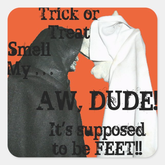 Adesivo Quadrado Má respiração (Frente)