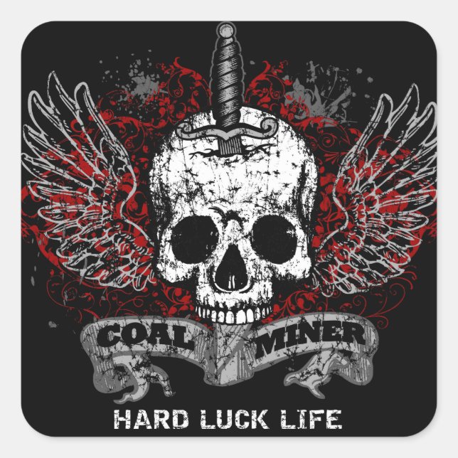ADESIVO QUADRADO MÁ SORTE (Frente)