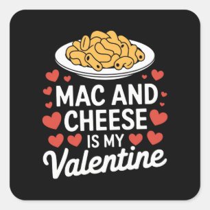 Adesivo Quadrado Mac E Queijo Namorados Mac n Cheese Dom