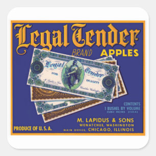 Adesivo Quadrado Maçãs Com Concurso Jurídico