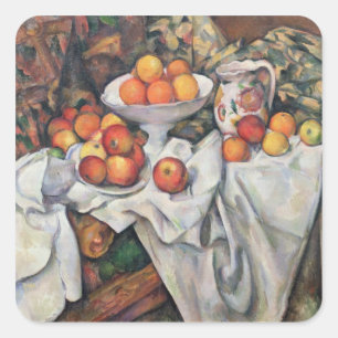 Adesivo Quadrado Maçãs de Paul Cezanne e laranjas, 1895-1900