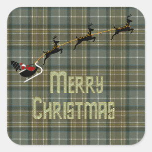 Adesivo Quadrado MacKellar Weathered Scottish Tartan