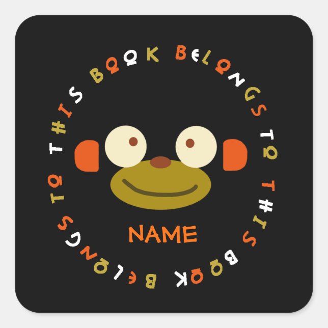 Adesivo Quadrado Mackey Face Sticker (Frente)