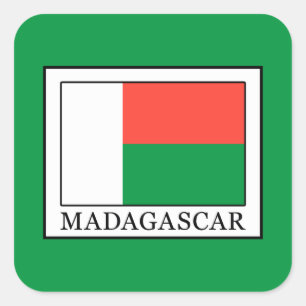 Adesivo Quadrado Madagáscar