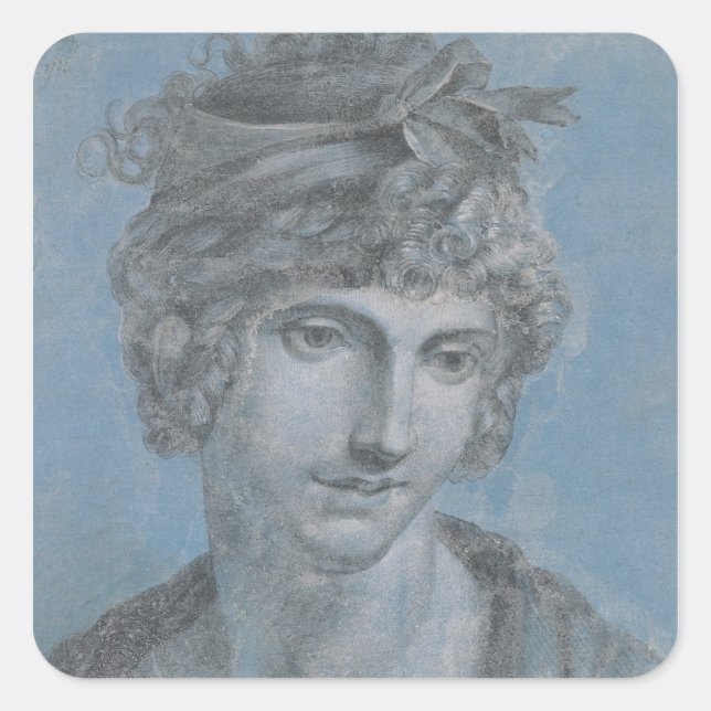 Adesivo Quadrado Madame Aubry Olympia de Gouges, 1784 (Frente)