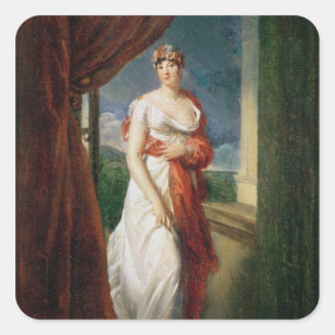 Adesivo Quadrado Madame Tallien