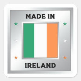 Adesivo Quadrado Made In Ireland