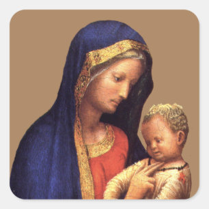 Adesivo Quadrado Madonna Casini