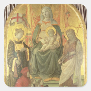 Adesivo Quadrado Madonna del Ceppo, 1453 (e detalhe 62016)