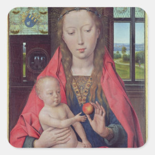 Adesivo Quadrado Madonna e criança 2