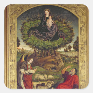 Adesivo Quadrado Madonna e criança 2