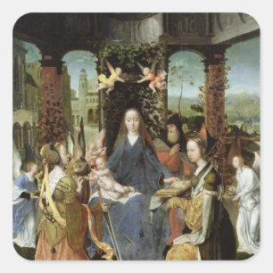 Adesivo Quadrado Madonna e criança 3