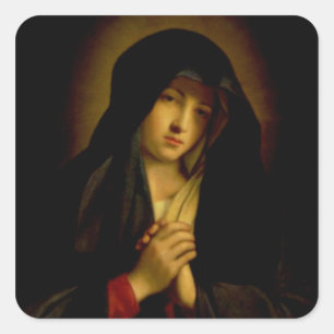 Adesivo Quadrado Madonna na amargura