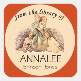 Adesivo Quadrado Madre Goose da Biblioteca do Cartaz