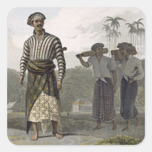 Adesivo Quadrado Madurese da Fileira de Mantu, prato 7 de Vol (Frente)