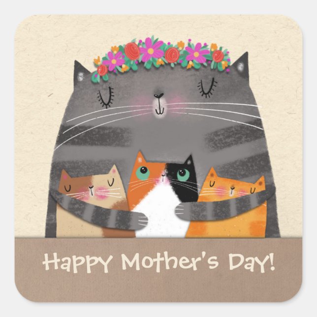 Adesivo Quadrado Mãe (Frente)