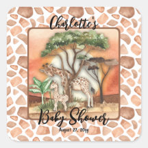 Mãe| Bebê Giraffe Safari Chá de fraldas