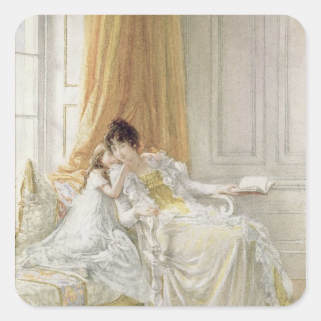 Adesivo Quadrado Mãe e Criança, 1864 (Frente)