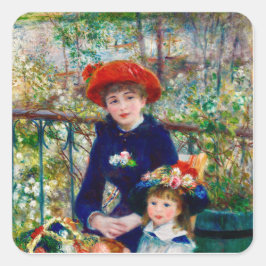 Adesivo Quadrado Mãe e Filho de Renoir