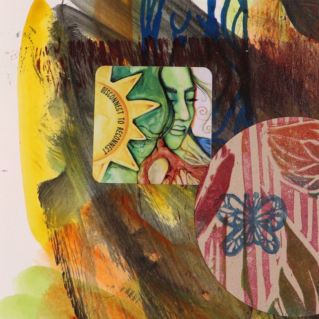 Adesivo Quadrado Mãe Terra Gaia Deusa (Criador carregado)