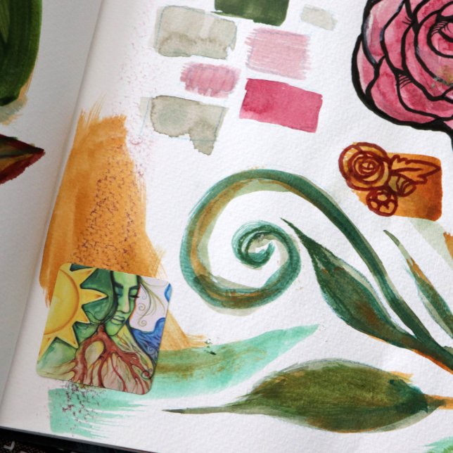 Adesivo Quadrado Mãe Terra Gaia Deusa (Criador carregado)