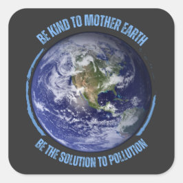 Adesivo Quadrado Mãe Terra Moderna