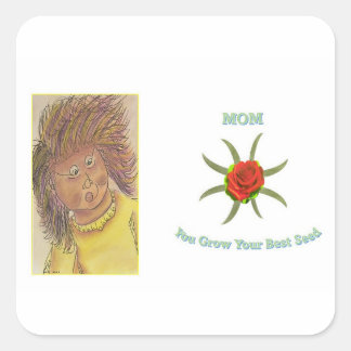 Adesivo Quadrado Mãe Você Cultiva Sua Melhor Semente