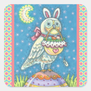ADESIVO QUADRADO MAGIC BARN OWL E CESSAÇÃO DE OVOS ORIENTADORES,