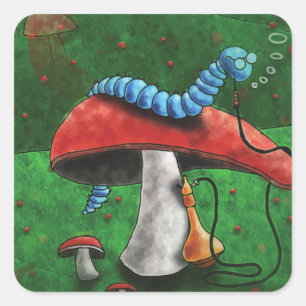 Adesivo Quadrado Magic Mushroom