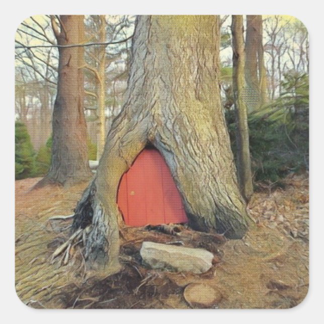 Adesivo Quadrado Magical Elf House (Frente)