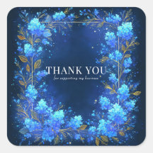 Mágico Floral Celestial Dourado Brilhante Azul Glo