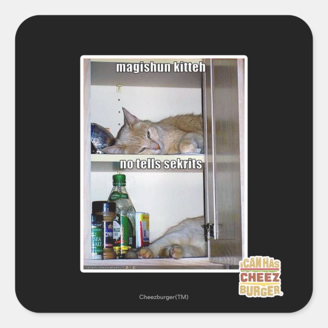 Adesivo Quadrado Magishun Kith (Frente)