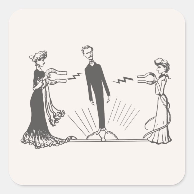 Adesivo Quadrado Magnetismo Animal - (Frente)