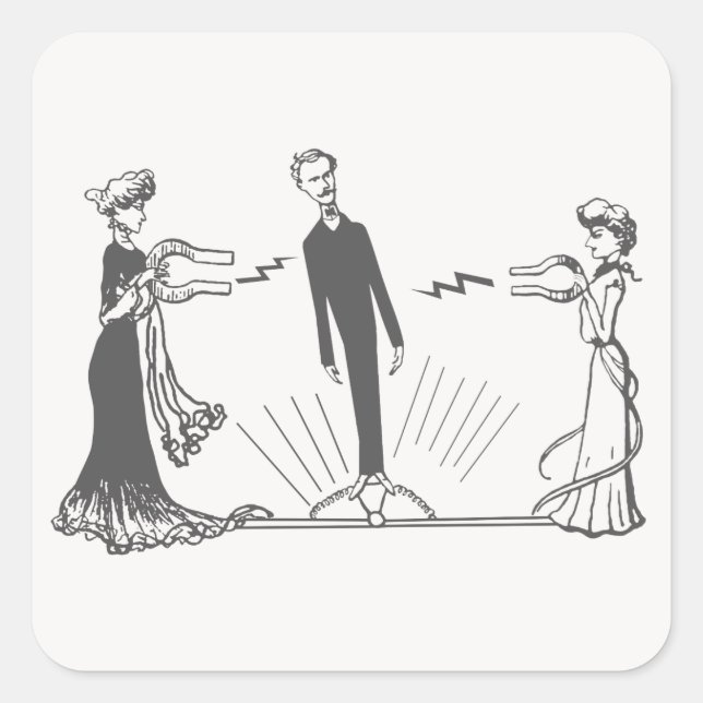 Adesivo Quadrado Magnetismo Animal - (Frente)