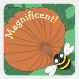 Adesivo Quadrado Magnificent Bee Sticker