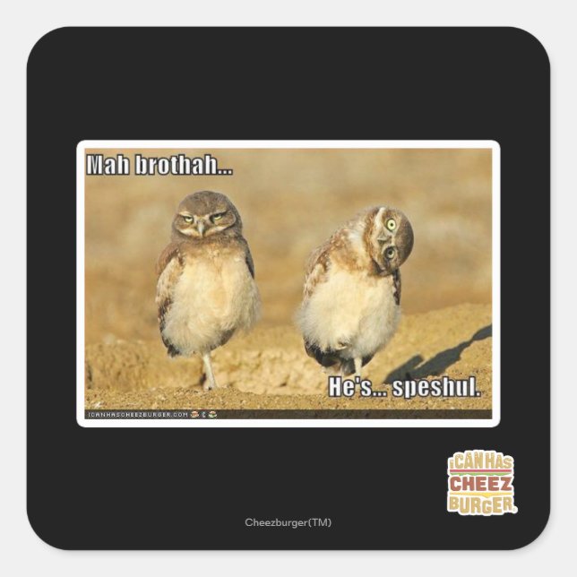 Adesivo Quadrado Mah Brothah (Frente)