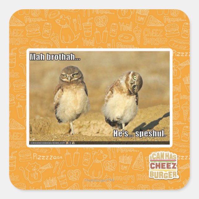 Adesivo Quadrado Mah Brothah (Frente)