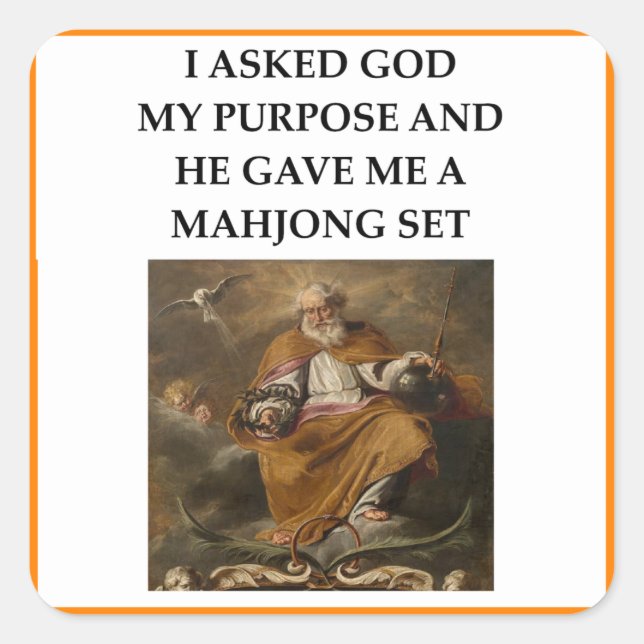 ADESIVO QUADRADO MAHJONG (Frente)