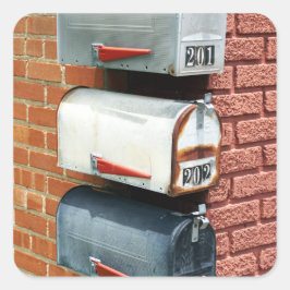 ADESIVO QUADRADO MAIL BOX POST BOX POSTCROSSING