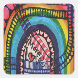 Adesivo Quadrado Mais Amor